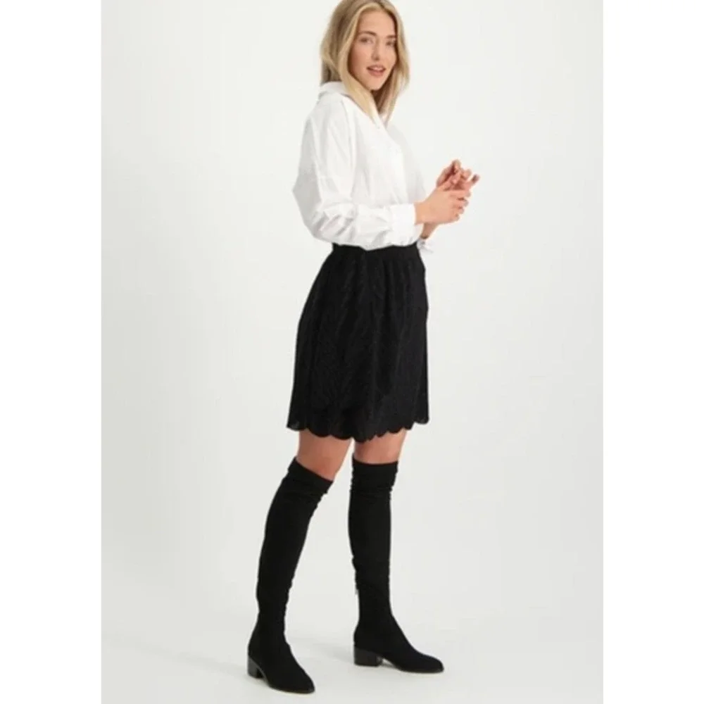 Steve Madden Women's Georgette Over the Knee Boots Size 8 Black Pull On NIB